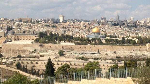 Jerusalem's skyline from the Mount of Olives.