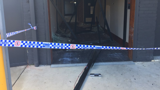 A gunshot was fired during an armed robbery in Queanbeyan on Thursday morning,