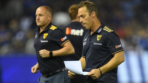 Hawthorn are content to leave contract talks with coach Alastair Clarkson.