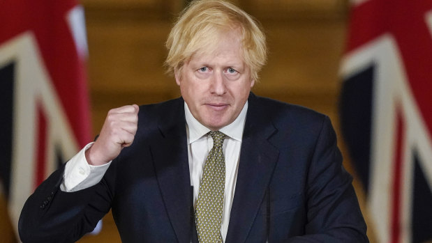 Prime Minister Boris Johnson defends Cummings during a press conference at Downing Street on Sunday.