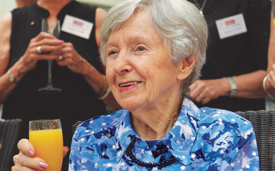 Joan Halliday at her 100th birthday celebrations.