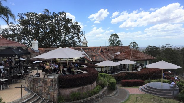 The Summit restaurant is housed in the heritage-listed building at the top of Mount Coot-tha.