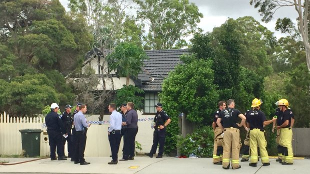 An explosion at a Hamilton Road property in Chermside West saw a person treated for serious arm and leg injuries.