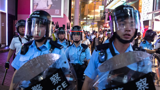 Continuing unrest rocks Hong Kong.