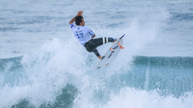 Still hope: Julian Wilson in action during this week's event in Portugal.