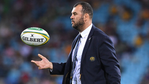 Under pressure: Michael Cheika has no plans on stepping away as Wallabies coach. 