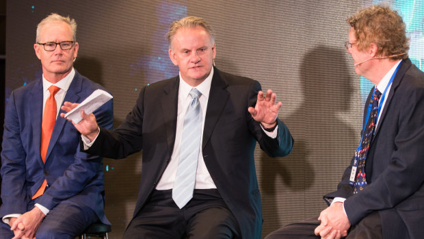 Conservative commentators (from left) Ross Cameron, Mark Latham and Rowan Dean.