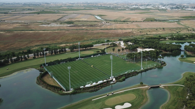 Five star: The Socceroos' training base in Antalya, Turkey.