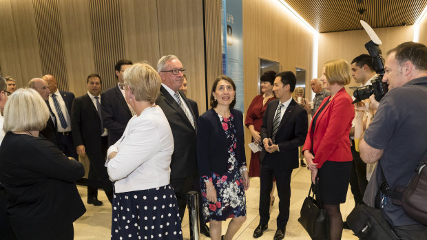 Gladys Berejiklian at the opening of the Northern Beaches Hospital in Frenchs Forest.