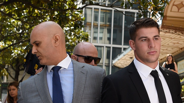 Lawyer Danny Eid (left) will no longer represent Raiders recruit Curtis Scott.