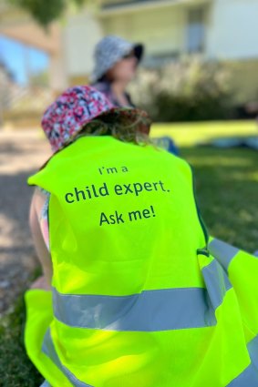 A ‘child expert’ at one of the street parties.