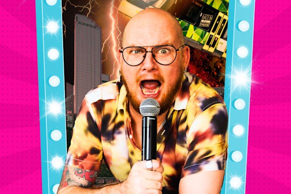 Ben Noble in his Melbourne Fringe Festival show Be Noble or Die.