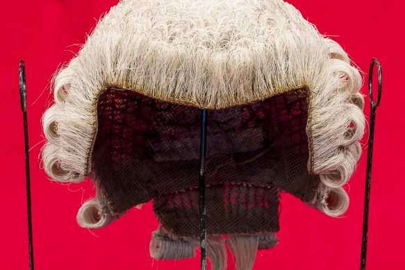 The court wig gifted to the state on Wednesday.