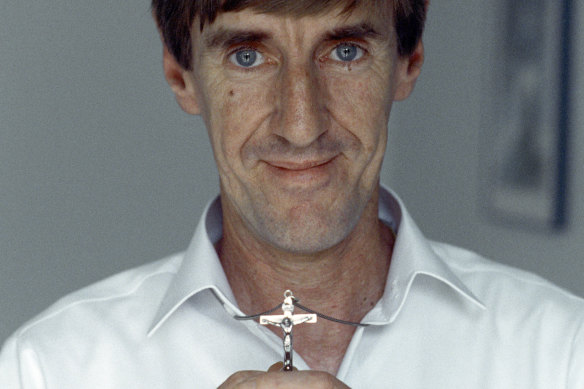 Paedophile priest Glennon in 1991.
