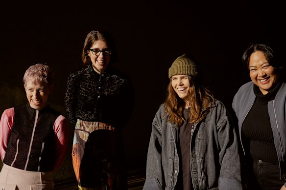 The women behind Canberra-based group Venus Vinifera: Dash Rumble, Caitlin Baker, Lucy Pallett-Jones and Becky Khanthavongsa. 