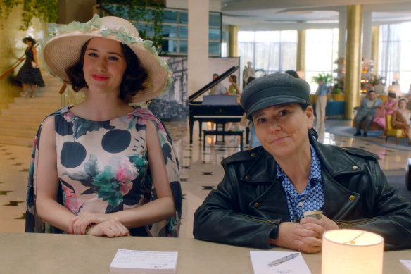 Midge Maisel (Rachel Brosnahan) and her manager Susie (Alex Borstein), one of TV's great odd couples.