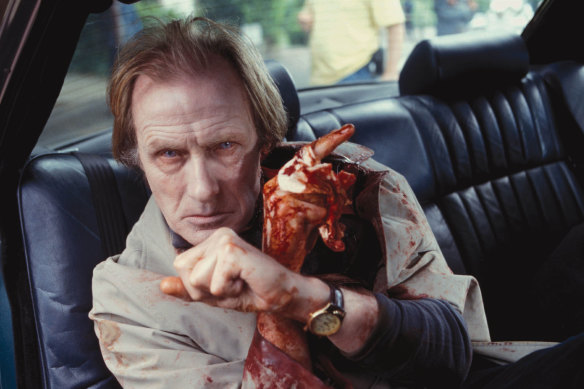 Bill Nighy in a scene from the “zom-rom-com” <i>Shaun of the Dead</i>.