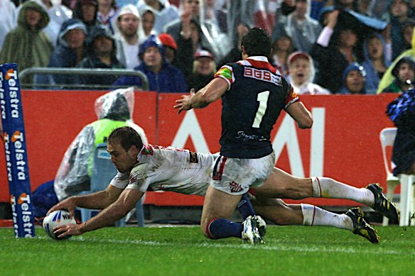 Former Dragons winger Jason Nightingale's 110-try career straddled both sides of the rule change.