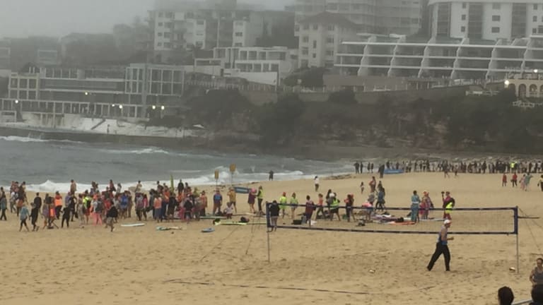 The crowd builds in anticipation. 