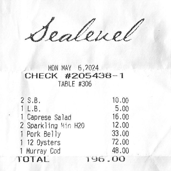 The (wine-free) bill