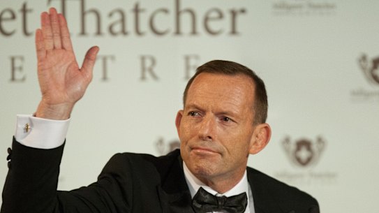 Tony Abbott in London.