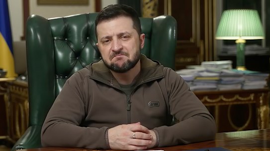 Ukrainian President Volodymyr Zelensky says Russia has lost touch with reality.