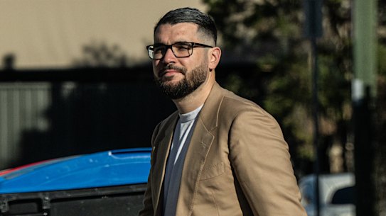 Ray White Quakers Hill’s star agent Josh Tesolin turning up for work on Wednesday/