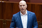 Independent Senator David Pocock has been leading a call for greater gambling reform. 