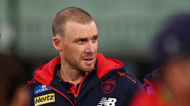 Simon Goodwin has escaped the kind of scrutiny that has been heaped on Michael Voss this year, but the Demons are now a win behind the Blues on the ladder.