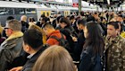 It was chaos at Central Station on Wednesday as commuters crowded on platform 17 to board a city bound train.