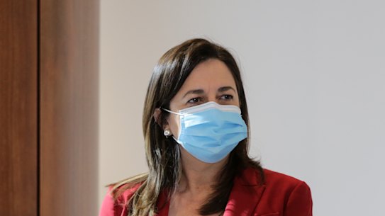 Queensland Premier Annastacia Palaszczuk has repeatedly defended the need to travel to Tokyo, reliant on her state not being in lockdown.