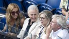 Kellie Blauhorn and Andy Penn catch up with Penny and Grant Fowler in the Emirates seats.