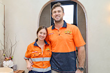 EMBARGO 30/8 The Block 2026 Lisa and Rosco Main Ensuite Reveal
