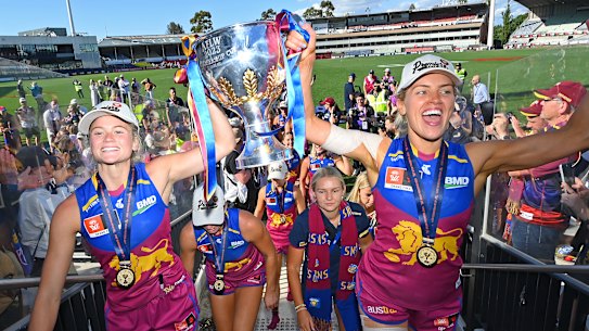 The Lions have claimed their second AFLW flag.