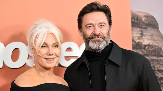 Deborra-lee Furness and Hugh Jackman at a film premiere in April last year. The couple decided to separate after 27 years and two children.