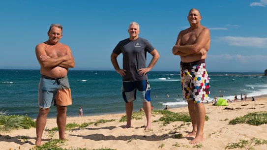 Locals John Angel, Stephen Law and Professor Rob Brander, also known as Dr Rip (centre) at unpatrolled Sharkey’s Beach, Coledale.Australia has 11,000 beaches and fewer than 5 per cent are patrolled. Only 20% of NSW’s 721 beaches are patrolled. Nearly all beach drownings occur at unpatrolled beaches, often associated with rips, and very occasionally on patrolled beaches outside the flags and outside patrolled times.