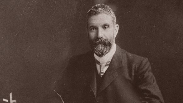 A photograph of Alfred Deakin, which hangs at his former seaside residence in Point Lonsdale. 
