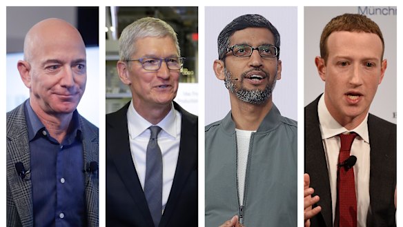 Amazon CEO Jeff Bezos, Apple CEO Tim Cook, Google CEO Sundar Pichai and Facebook CEO Mark Zuckerberg had to testify before Congress on Thursday.