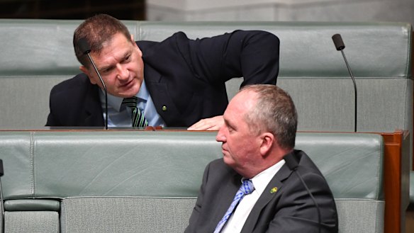 Barnaby Joyce said he tried to keep Llew O'Brien "in the tent" before he quit the party.