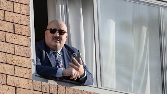 Simeon Boikov in the Russian consulate in Woollahra in April 2023.