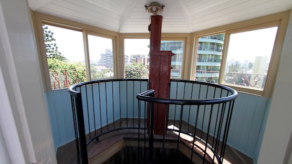 The view from inside the room at the top of The Old Windmill.