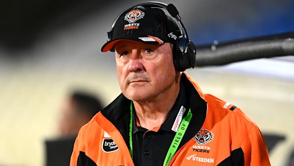 Wests Tigers coach Tim Sheens.