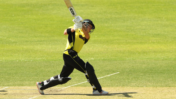 D'Arcy Short on the way to a double century in the domestic one-day series.