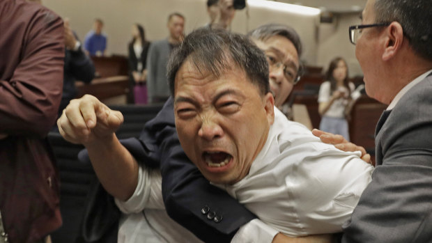 The extradition law amendments sparked mass protests and a brawl in Hong Kong's parliament earlier this month, leaving one politician in hospital.