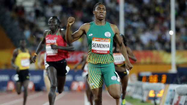 Caster Semenya wins Commonwealth Games gold on the Gold Coast last year.