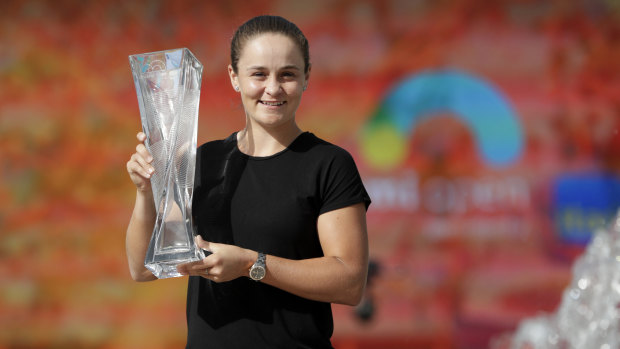 Ashleigh Barty will begin the week in the world's top 10 after winning the Miami Open. 