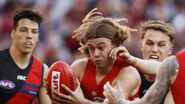 James Rowbottom of the Swans is making an impressive start to his AFL career.