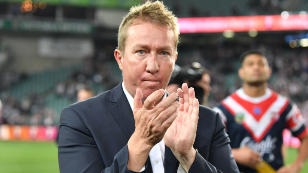 World view: Trent Robinson is taking the Roosters on a trip to France before their World Club Challenge match against Wigan.