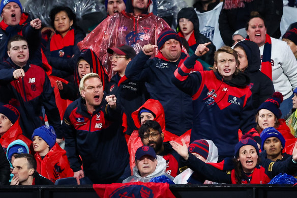 Melbourne fans are passionate about their team