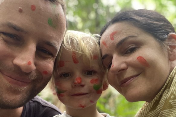 With Theo visiting the Daintree rainforest.